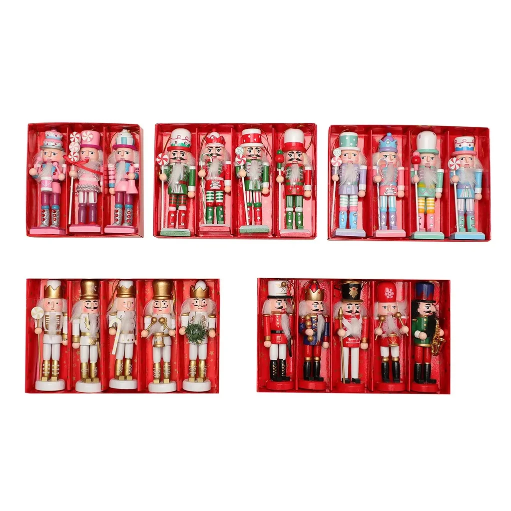Nutcracker Figurine - Ensemble de figurines de casse-noisettes en