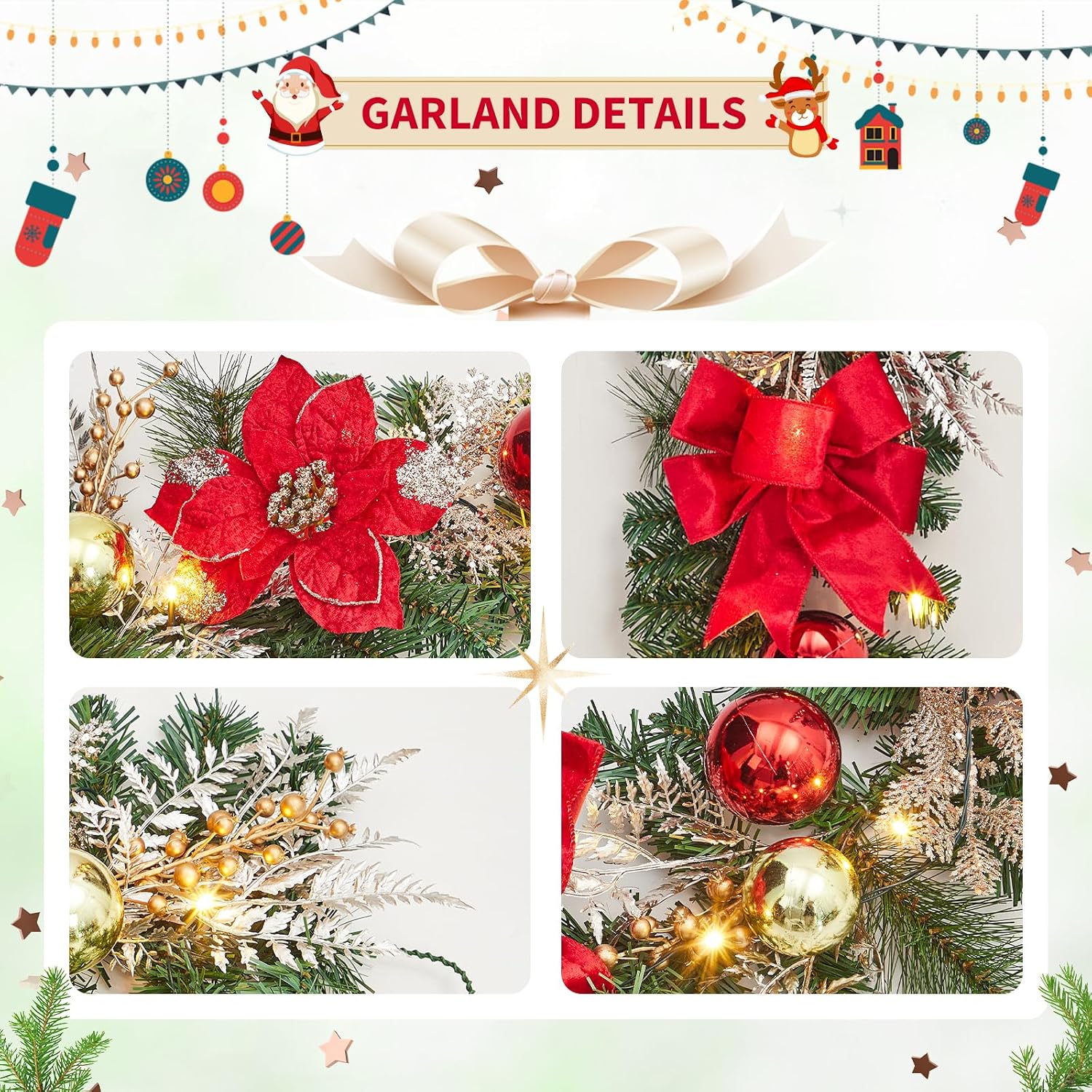 Guirlande de Noël pré-éclairée - Led Fairy String Lights avis et prix