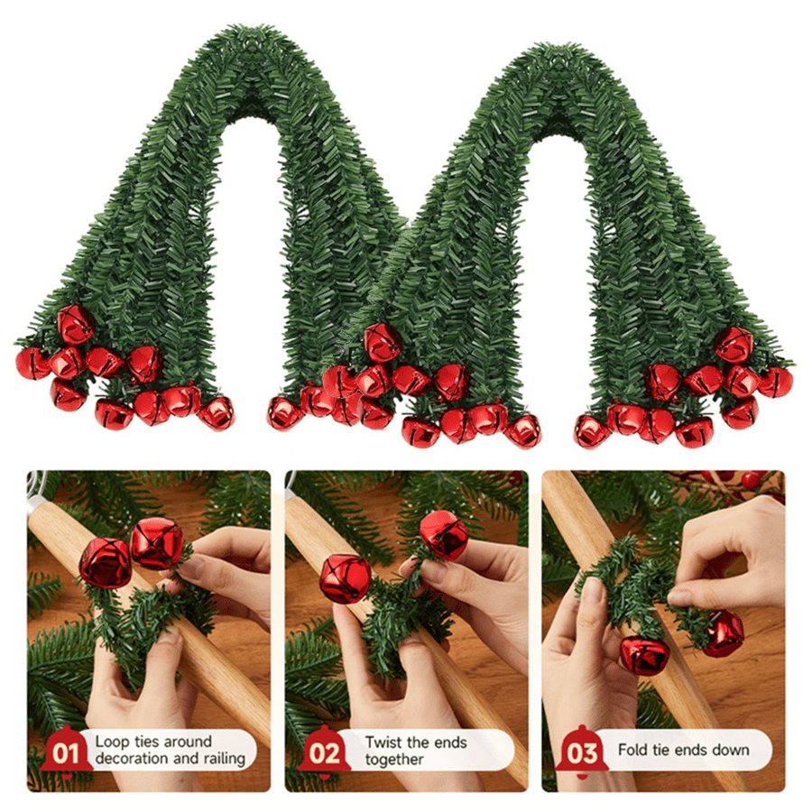 8/16 pièces Guirlande de cloch - Tinsel Garland Decoration avis et prix
