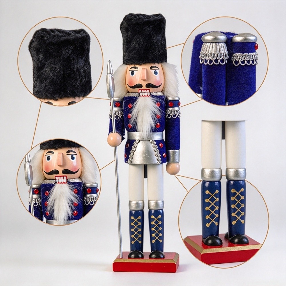Casse-noix en bois de 30 cm po - Nutcracker Figurine avis et prix