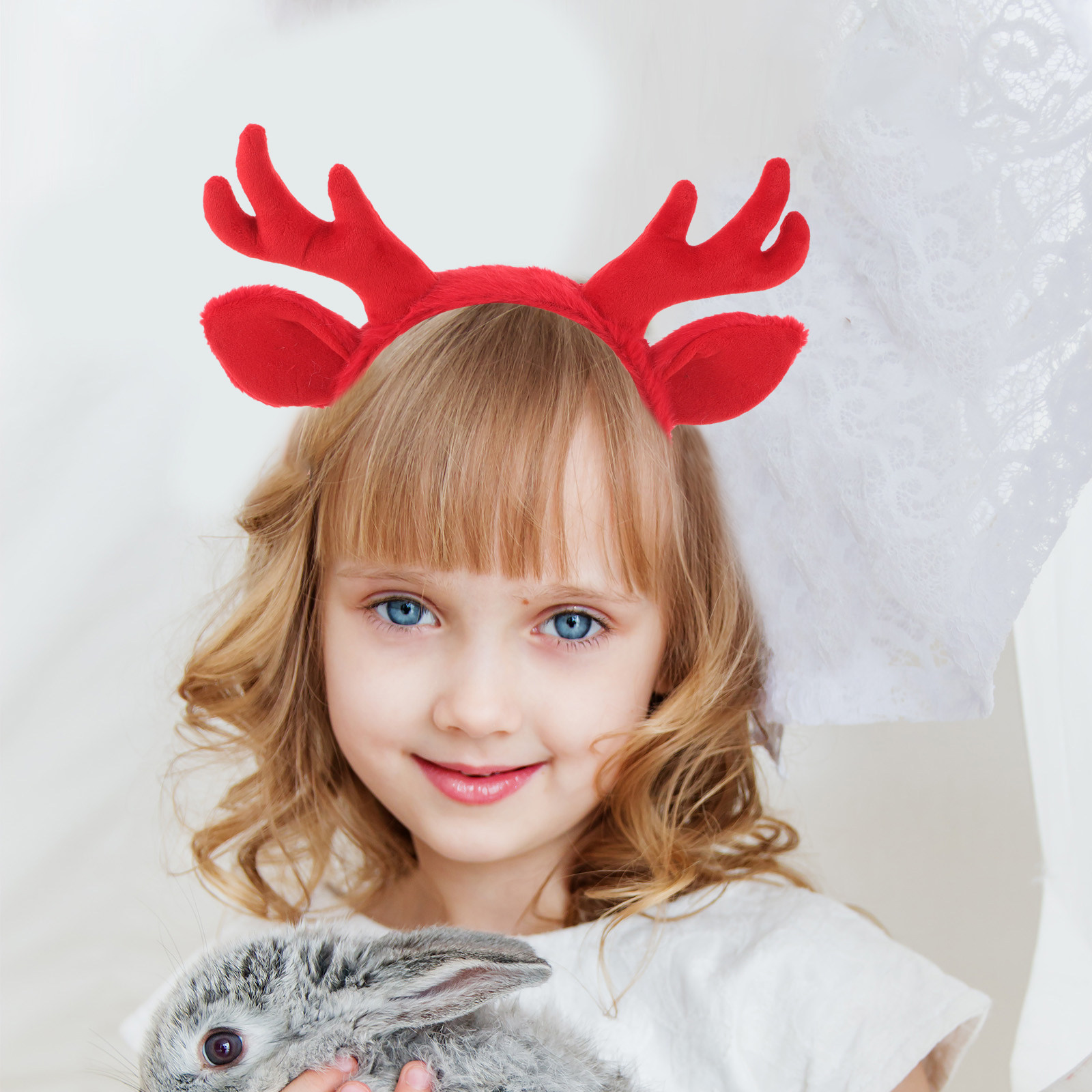 Serre-tête festif de Noël avec - Reindeer Antlers Headband avis et prix