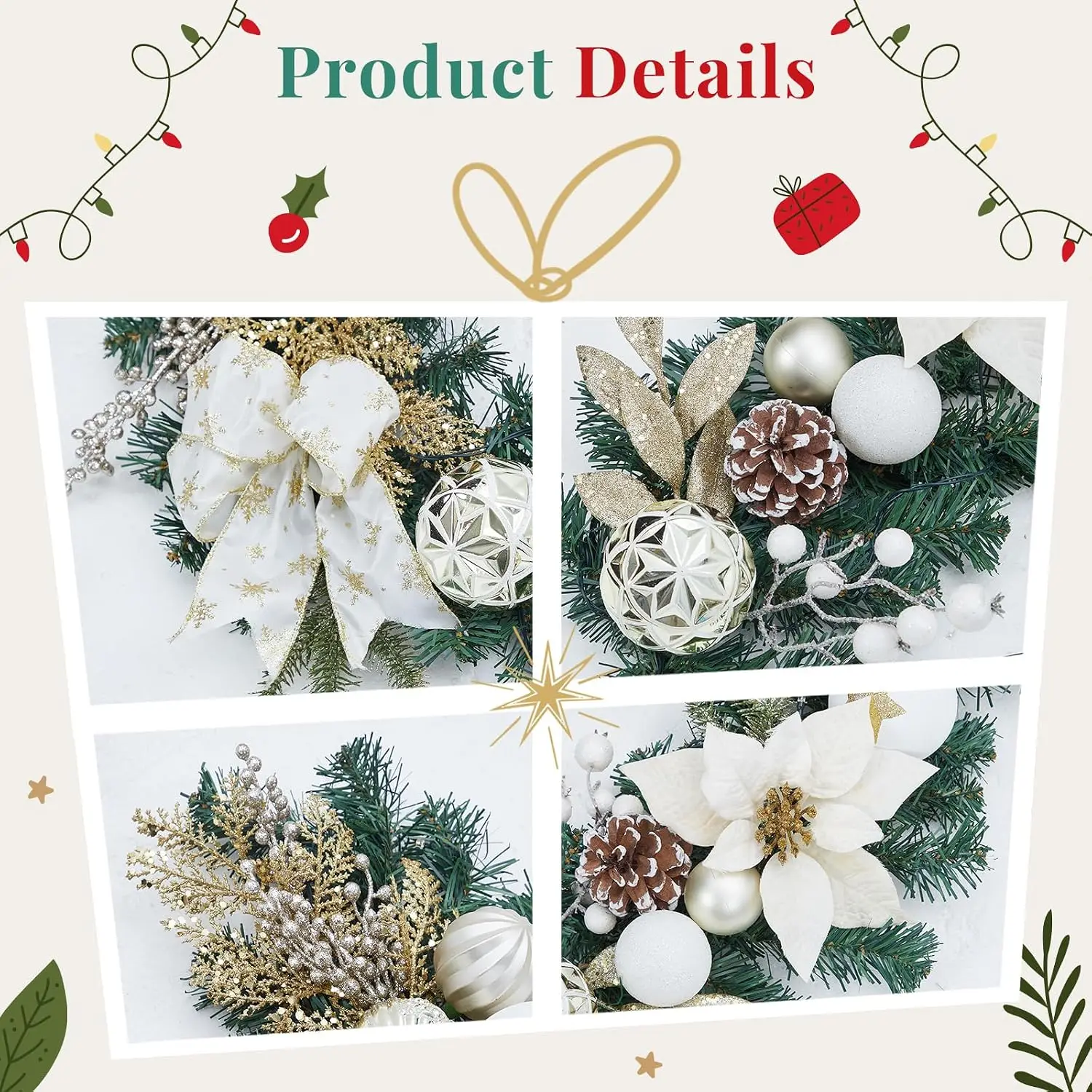 Guirlande de Noël artificielle - Led Fairy String Lights avis et prix